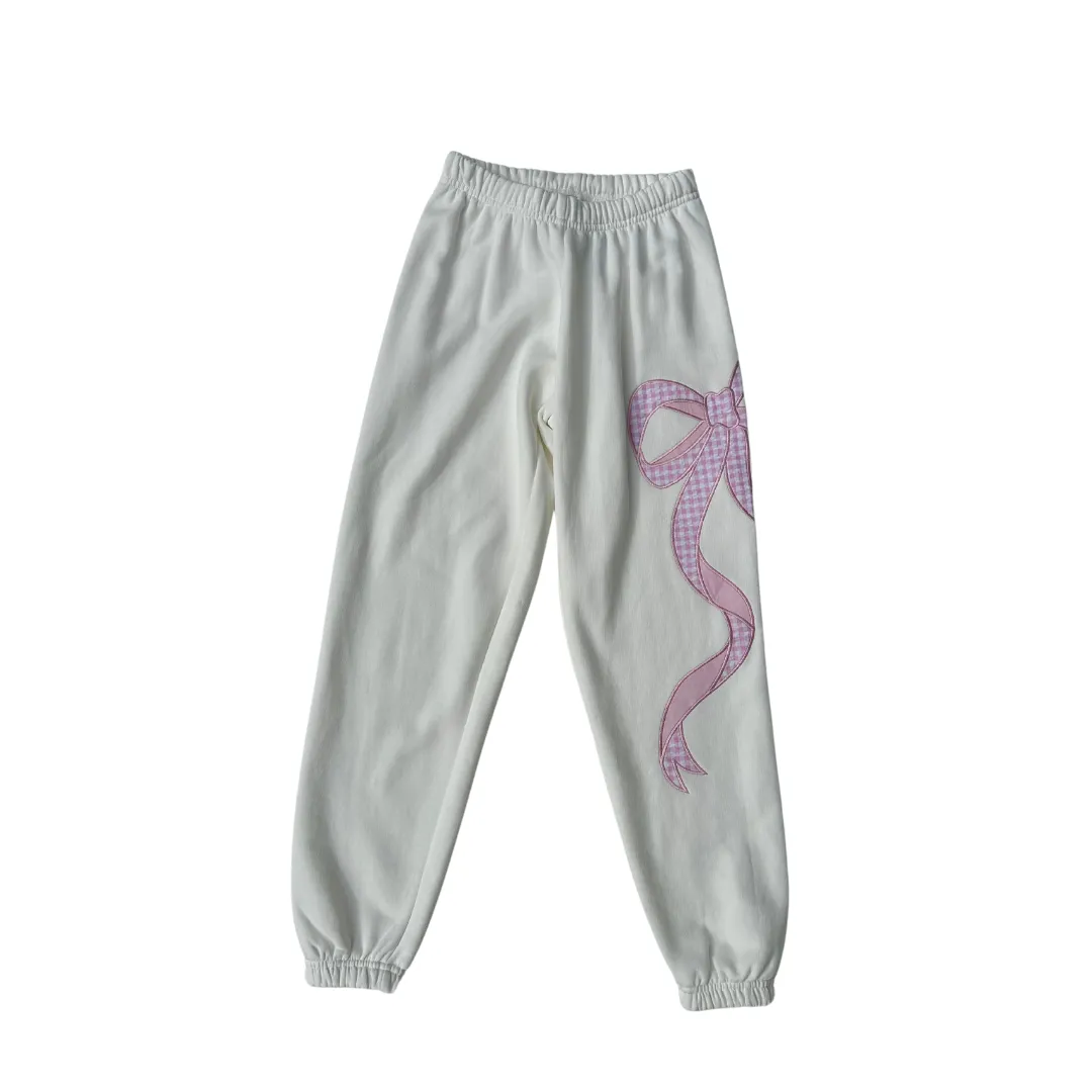 Dylan Bow Pants Vintage White/Pink Seer