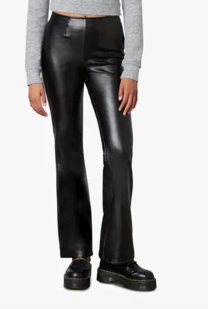 Eco Leather Flare Pants