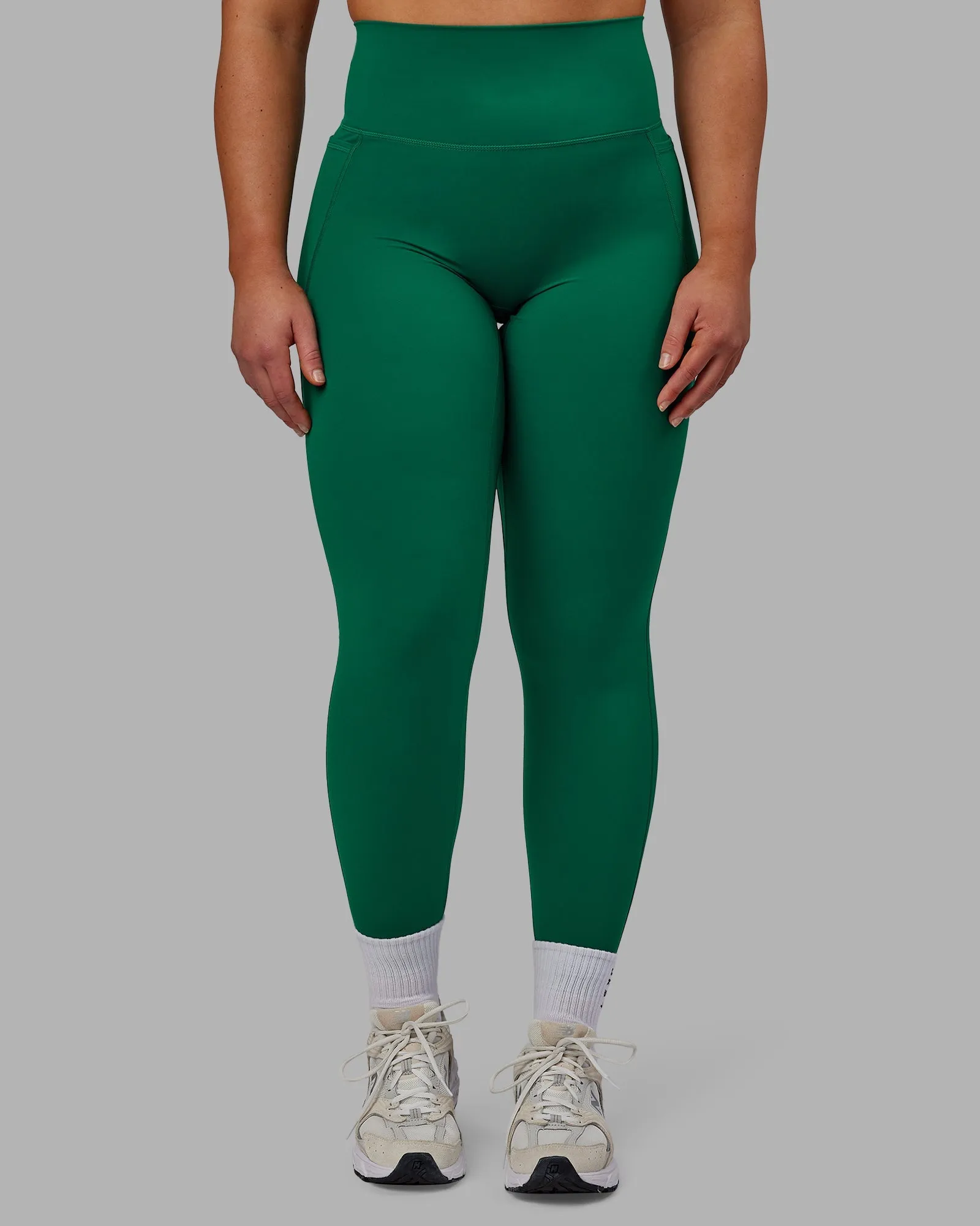 Elixir Full Length Leggings With Pockets - Malachite
