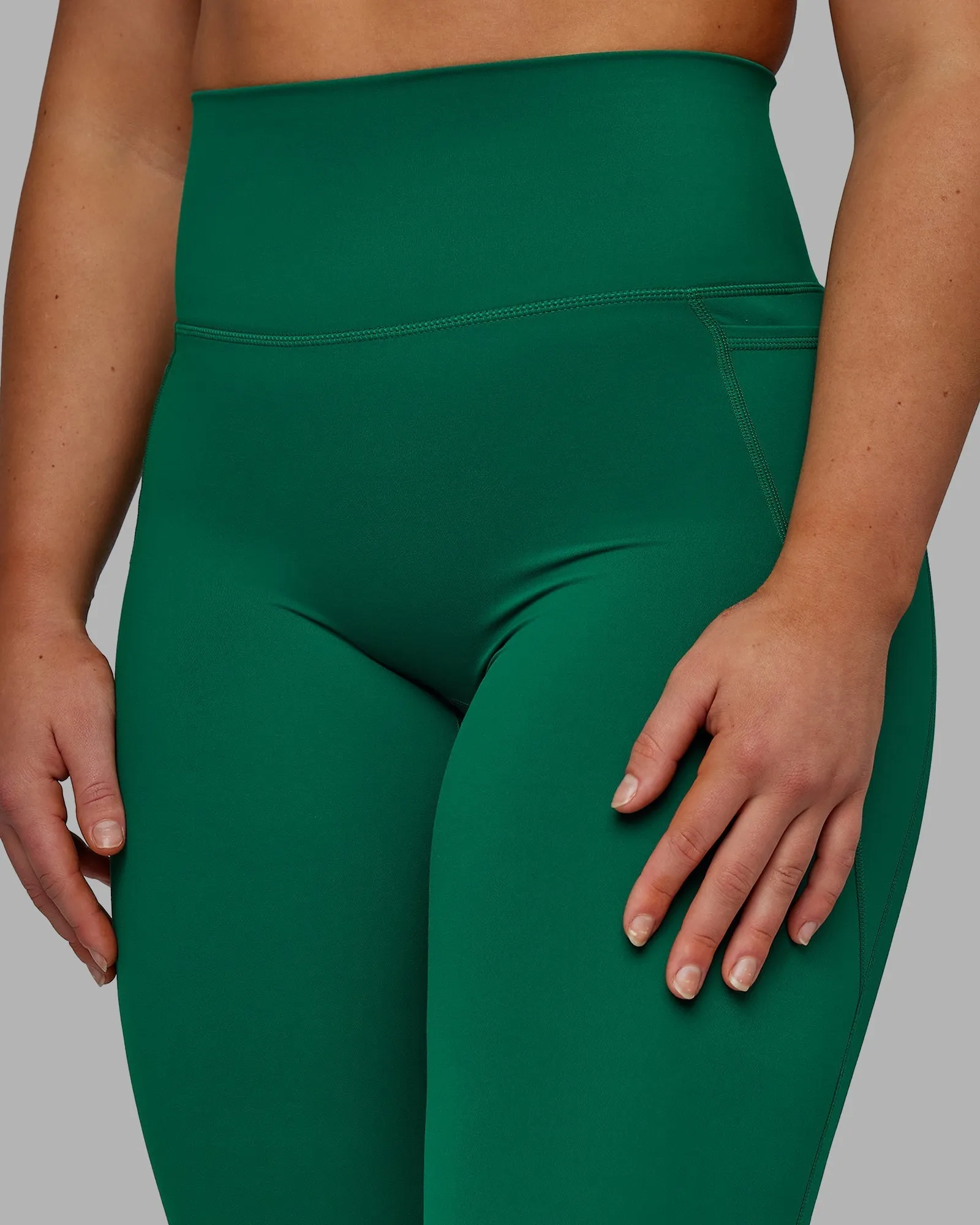Elixir Full Length Leggings With Pockets - Malachite