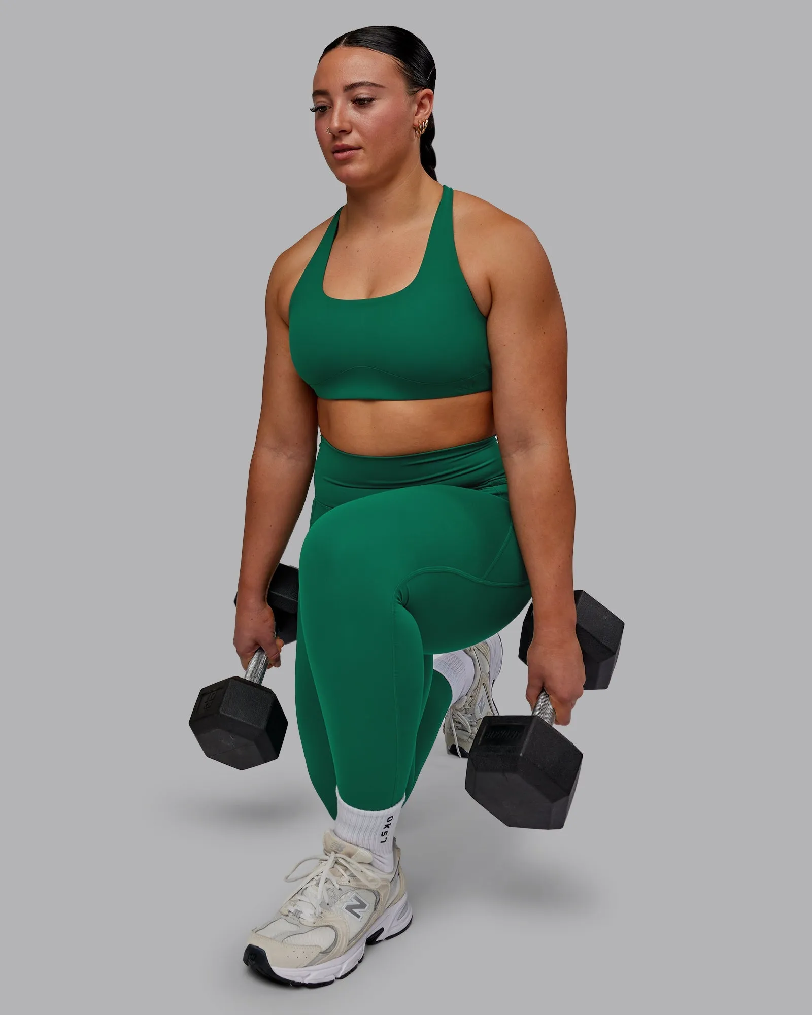 Elixir Full Length Leggings With Pockets - Malachite