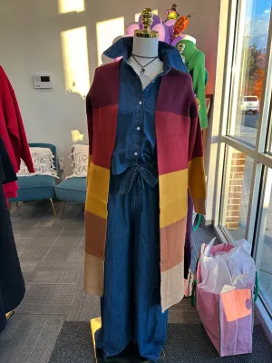 Elle Colorblock Cardigan