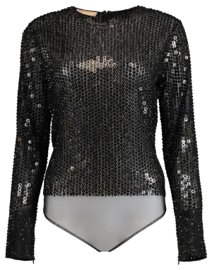 Embroidered Crewneck Bodysuit