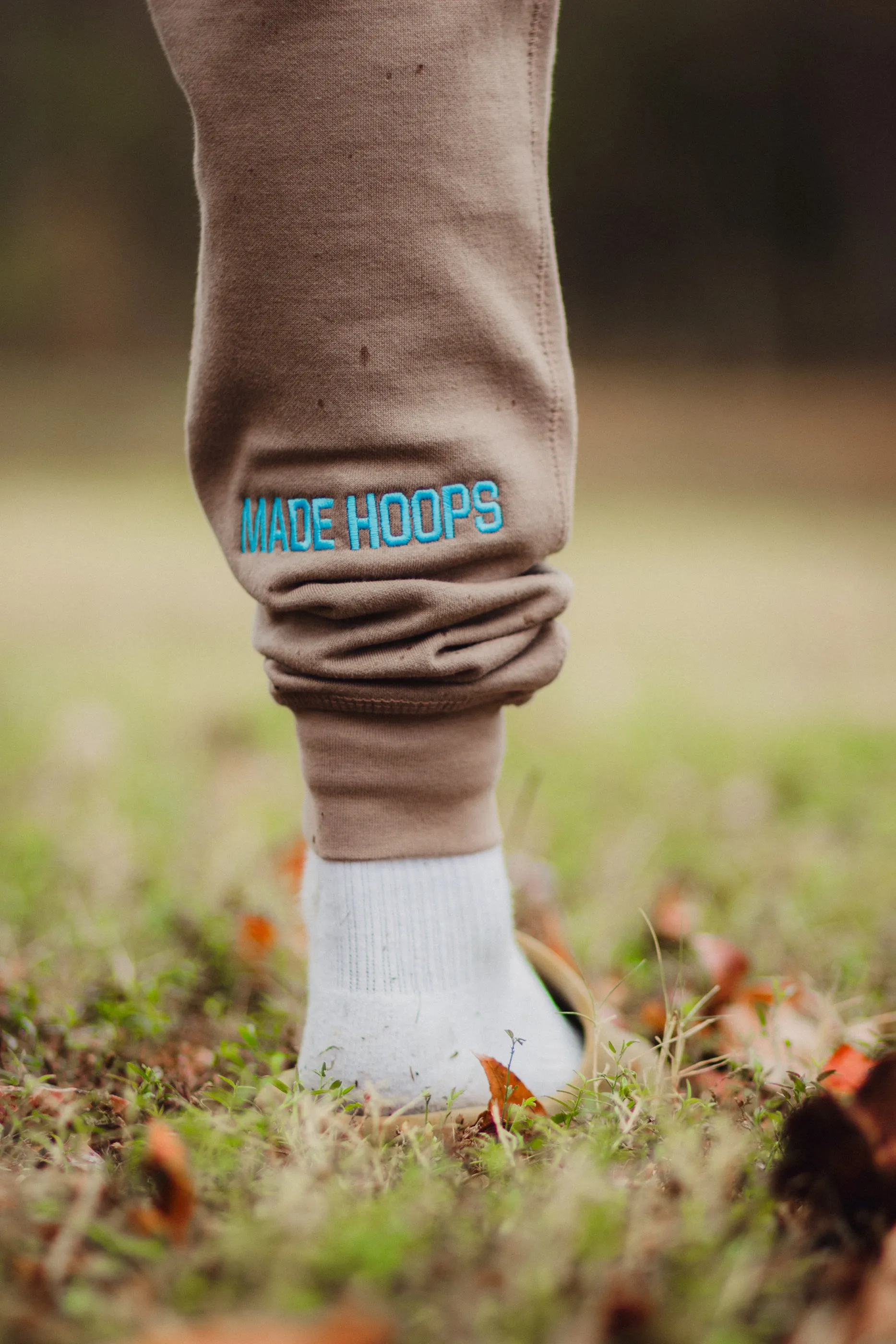Essential Embroidered Logo Joggers | Glacier