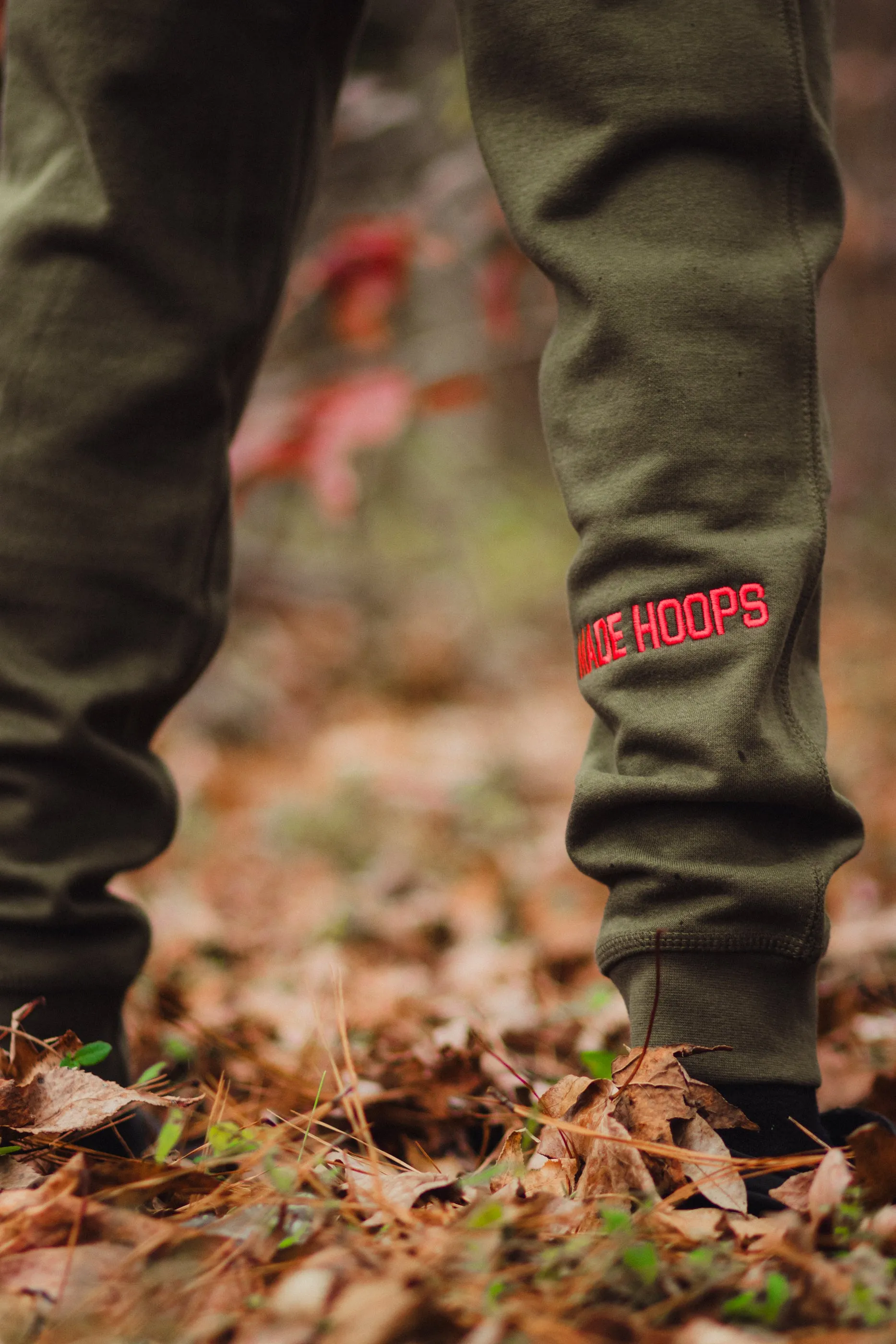Essential Embroidered Logo Joggers | Lava