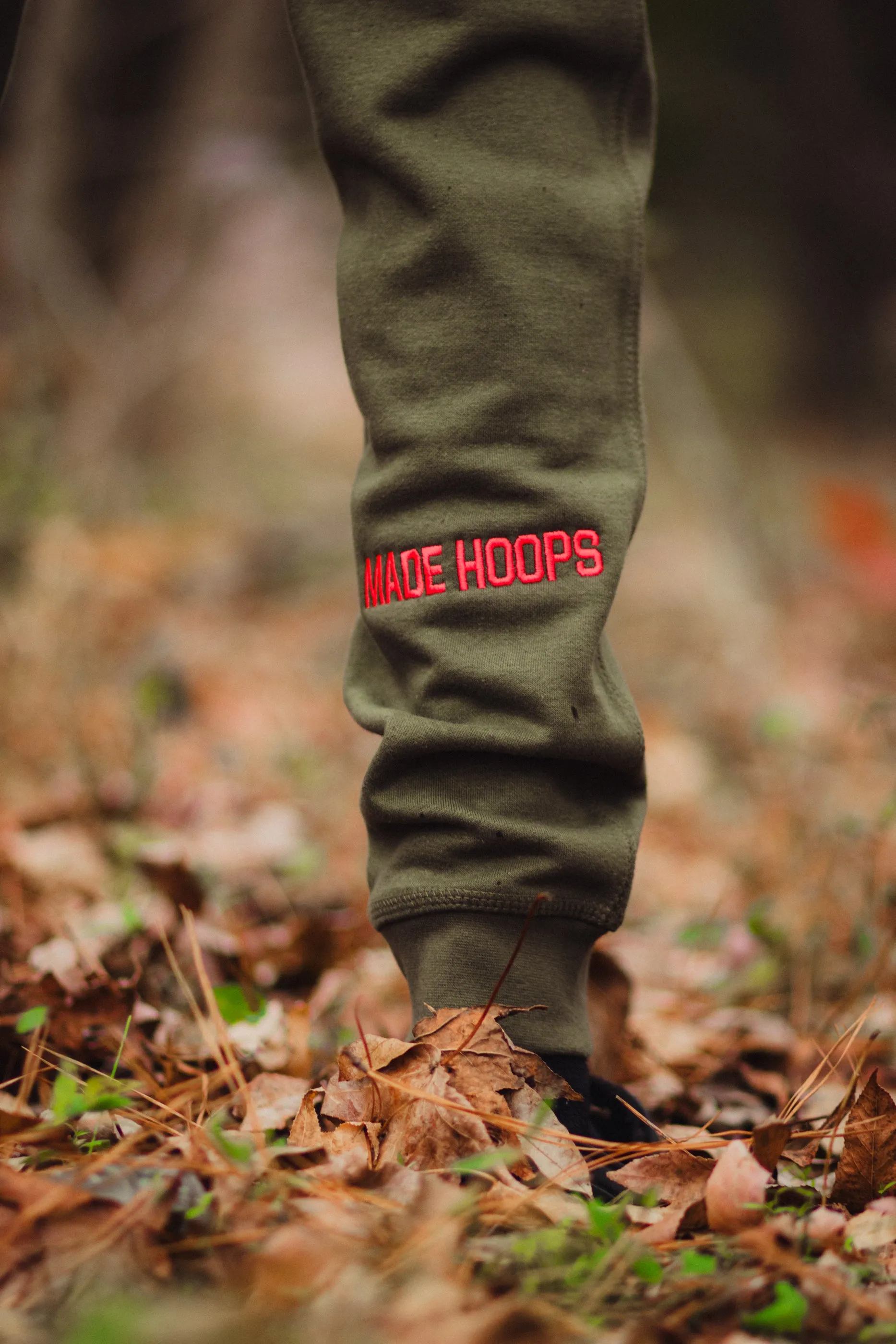 Essential Embroidered Logo Joggers | Lava