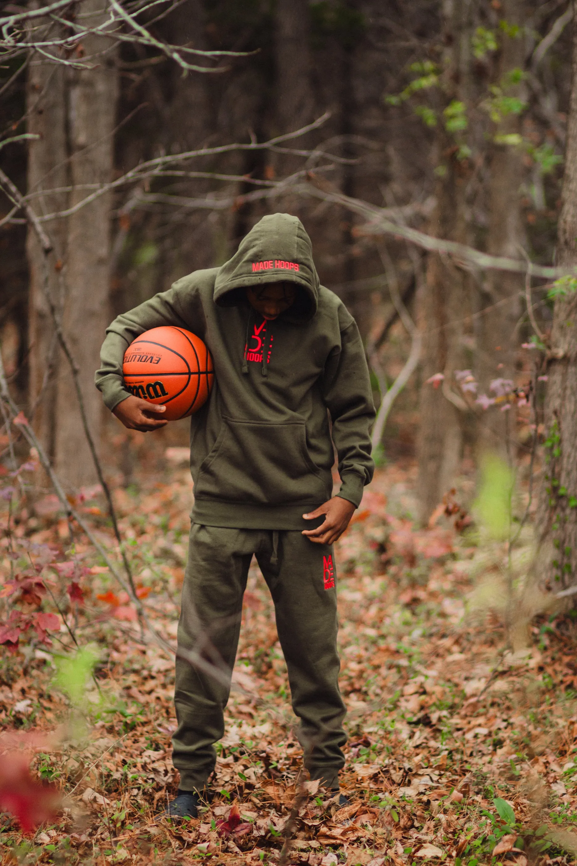 Essential Embroidered Logo Joggers | Lava