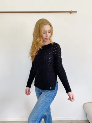 Express Knit Black Sweater XS