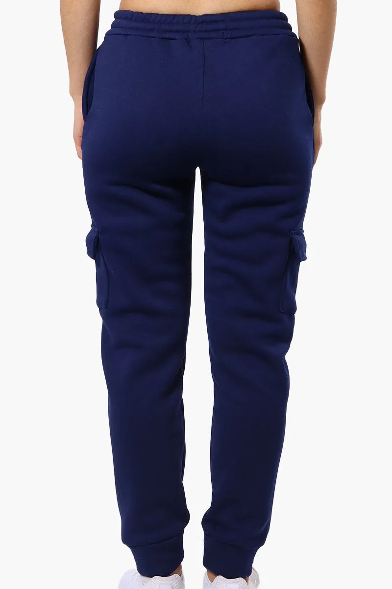 Fahrenheit Tie Waist Cargo Joggers - Navy