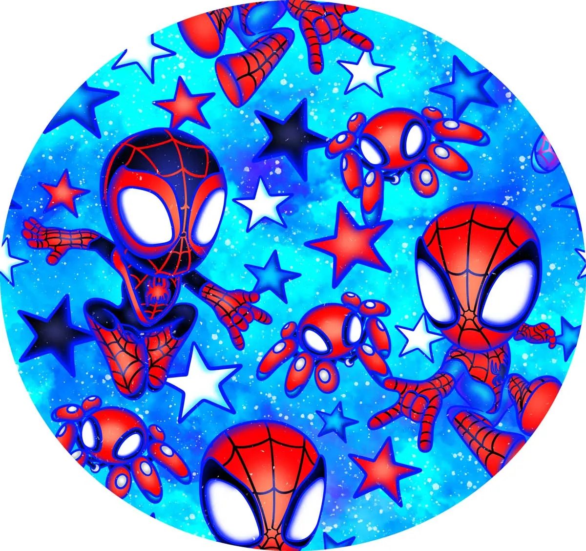 Fan Favorites Spider Space - Kids Crew Neck Jogger Set