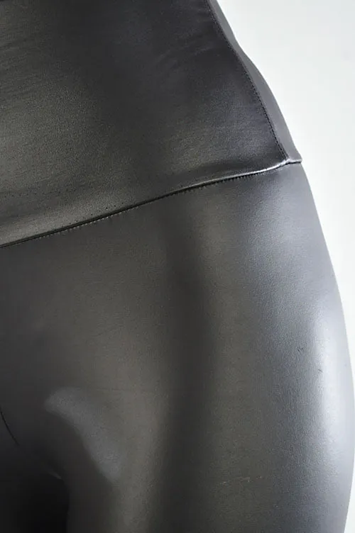 Faux Leather High Waisted Leggings