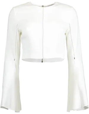Flare Sleeve Crop Top