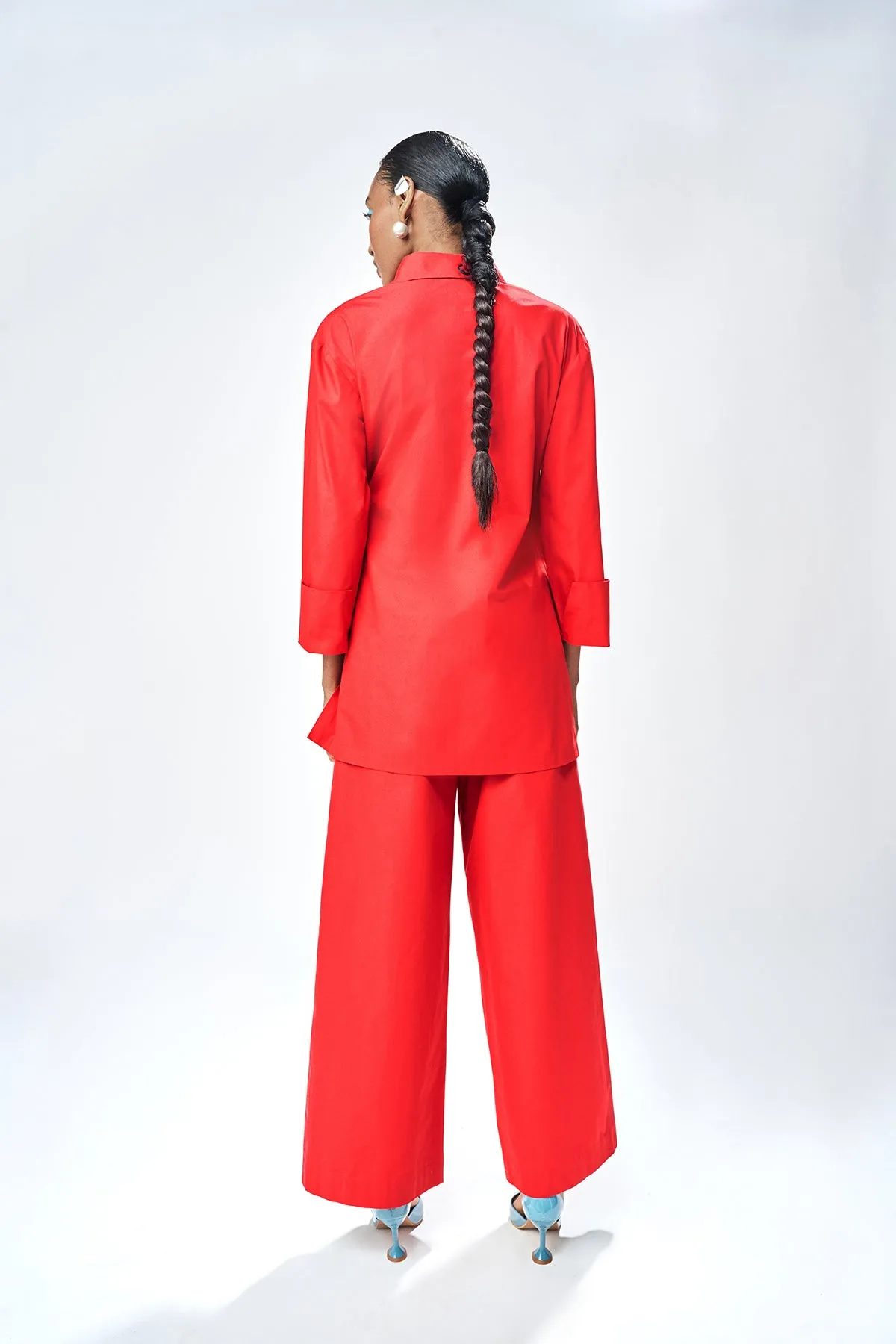FLARED PANTS OF ( PINEAPPLE CROSS SHIRT )
