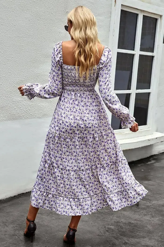 Floral Off Shoulder Dress