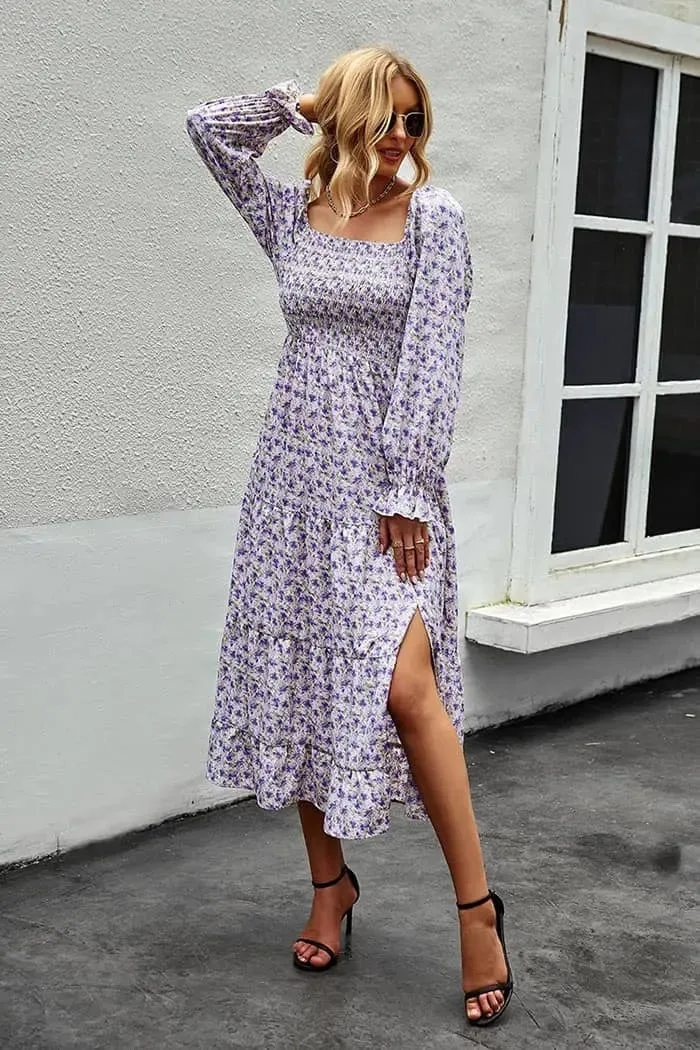 Floral Off Shoulder Dress