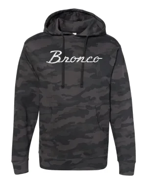Ford Bronco Script Vintage Wash Midweight Premium Hoodie