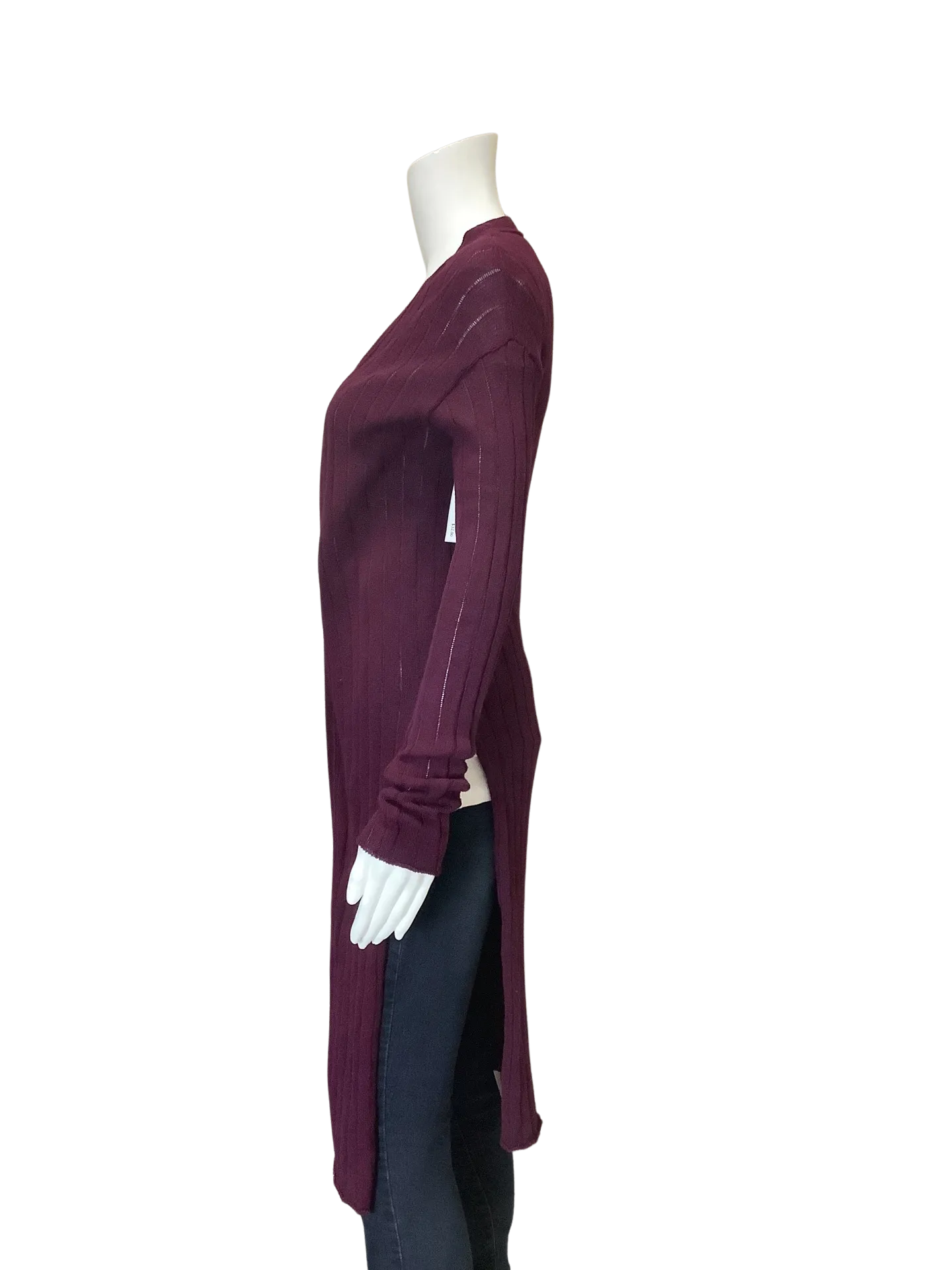 Free People Maroon Cardigan S/P