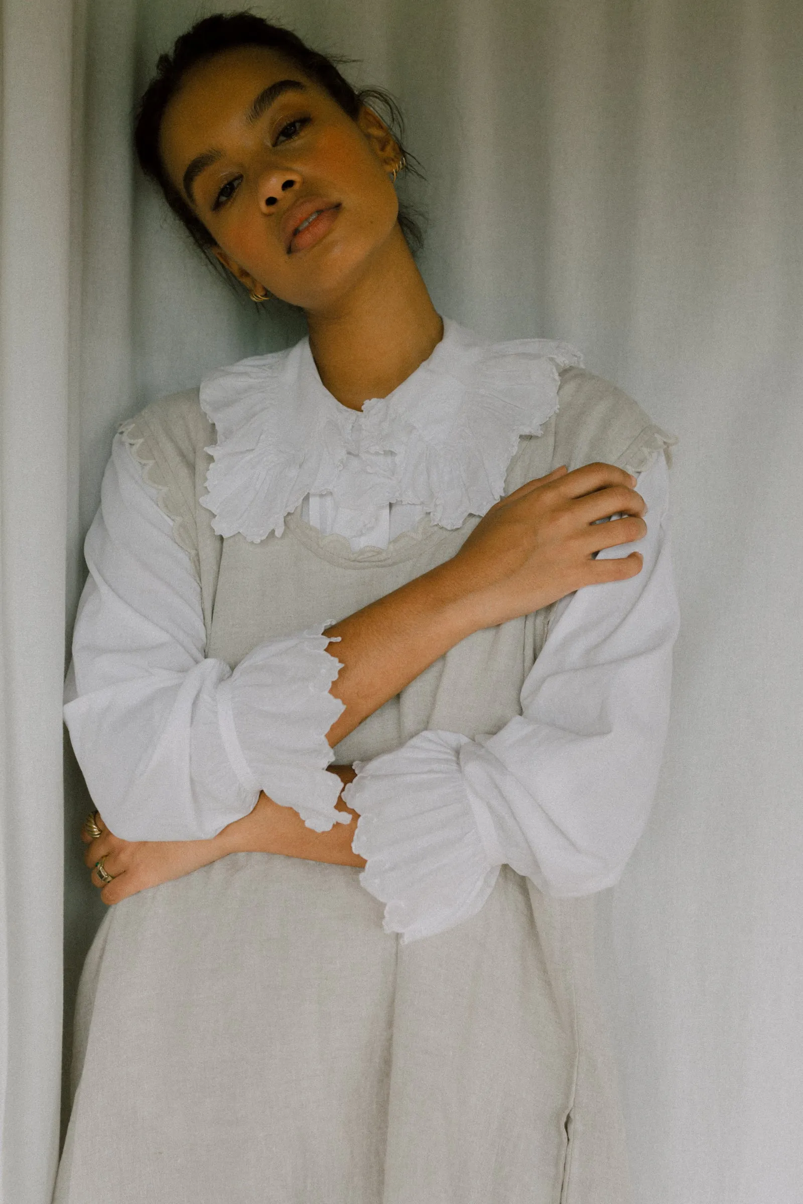 French Heritage Slip. Natural Linen