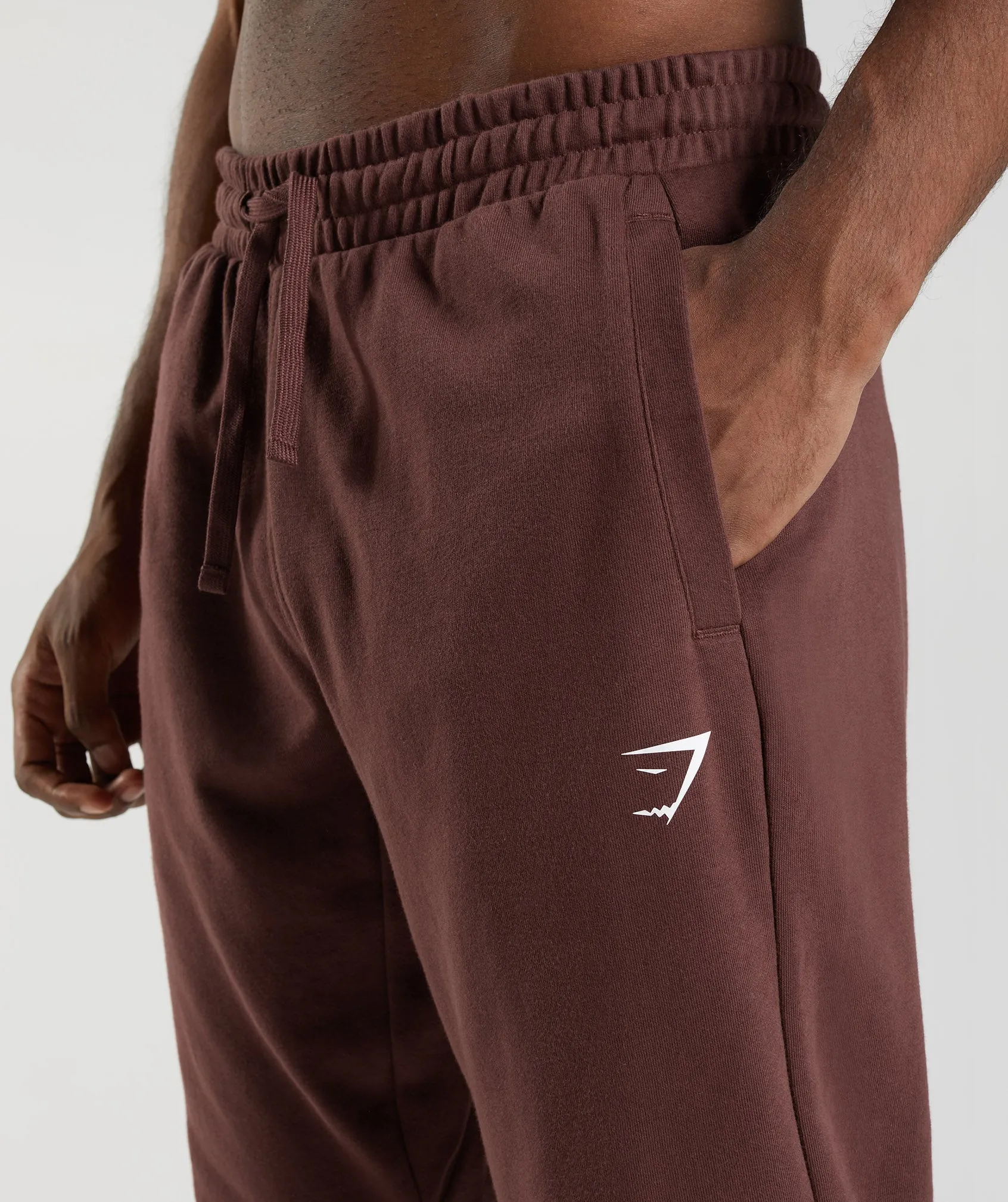 Gymshark Essential Oversized Joggers - Cherry Brown
