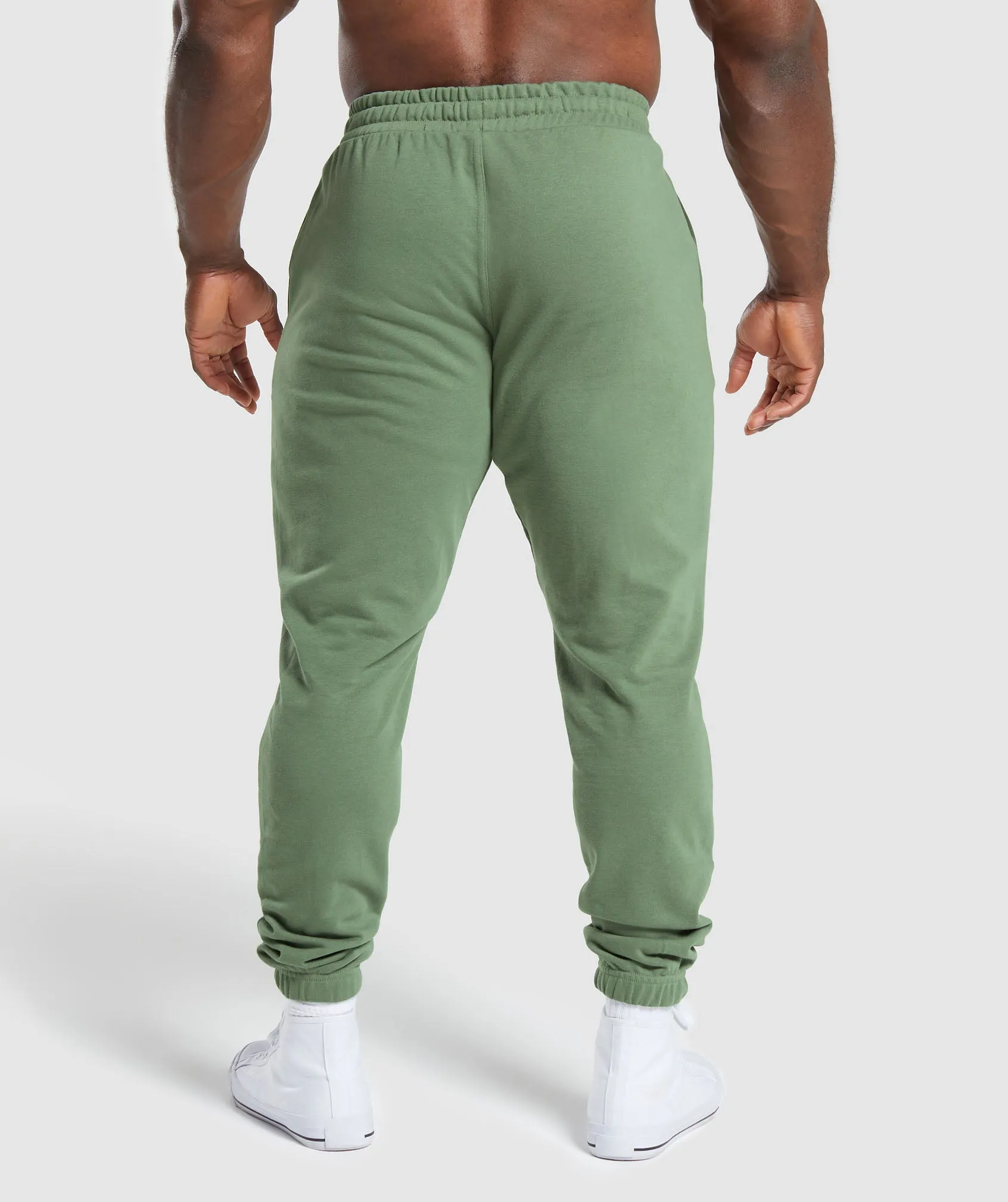 Gymshark Essential Oversized Joggers - Force Green