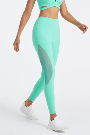 High Rise Gym Legging with Mesh Inserts