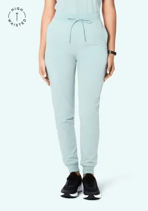 High Waisted Joggers Sky
