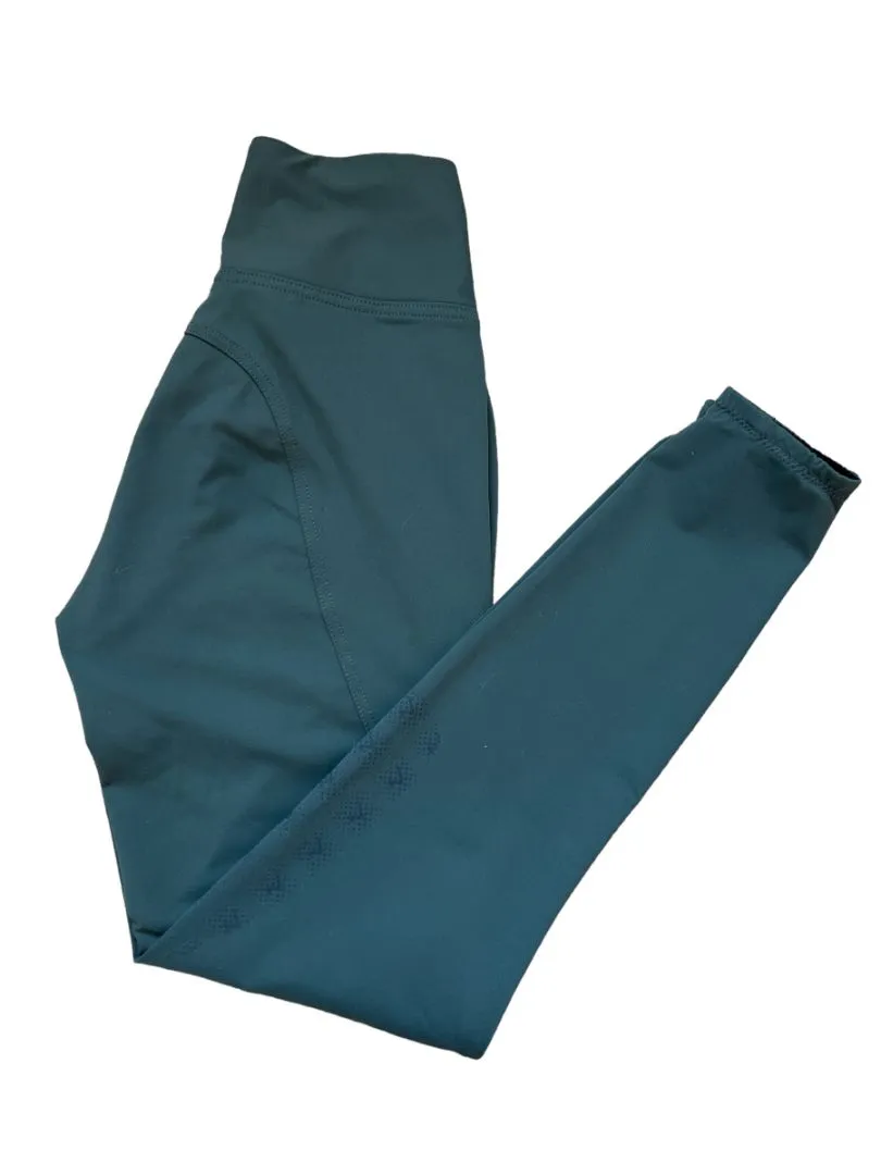 Horze Juliet Women's Hyper Flex Knee Grip Tights Midnight Green size US 26