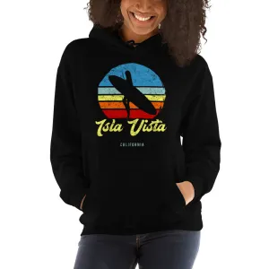 Isla Vista California Retro Surfer Girl Hoodie