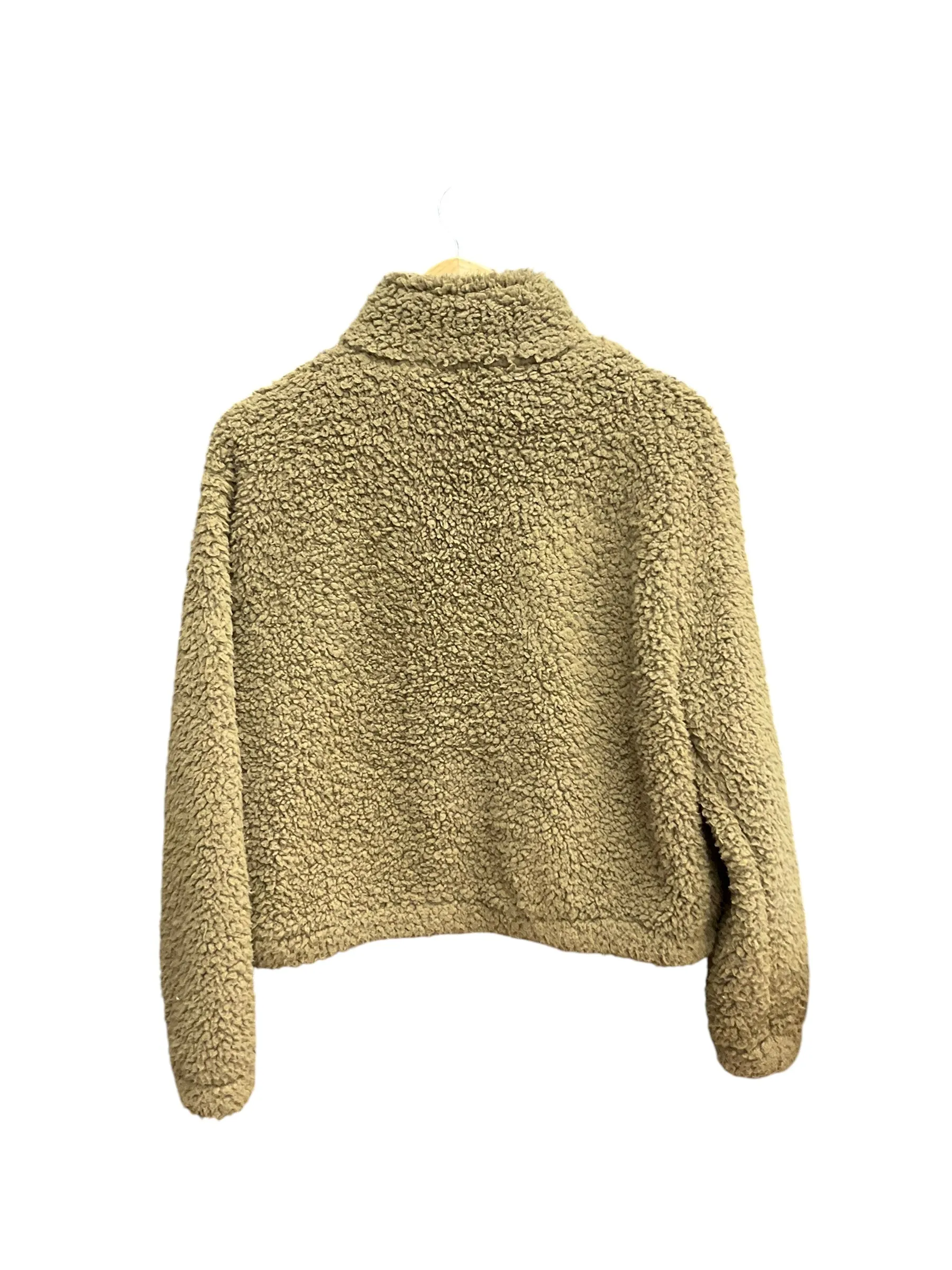 Jacket Faux Fur & Sherpa By Love Tree In Green, Size: L