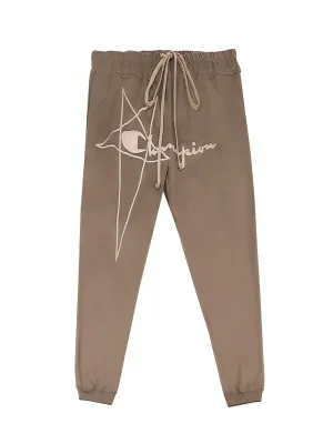 Joggers In Dust Medium Weight Cotton Jersey (Dust)
