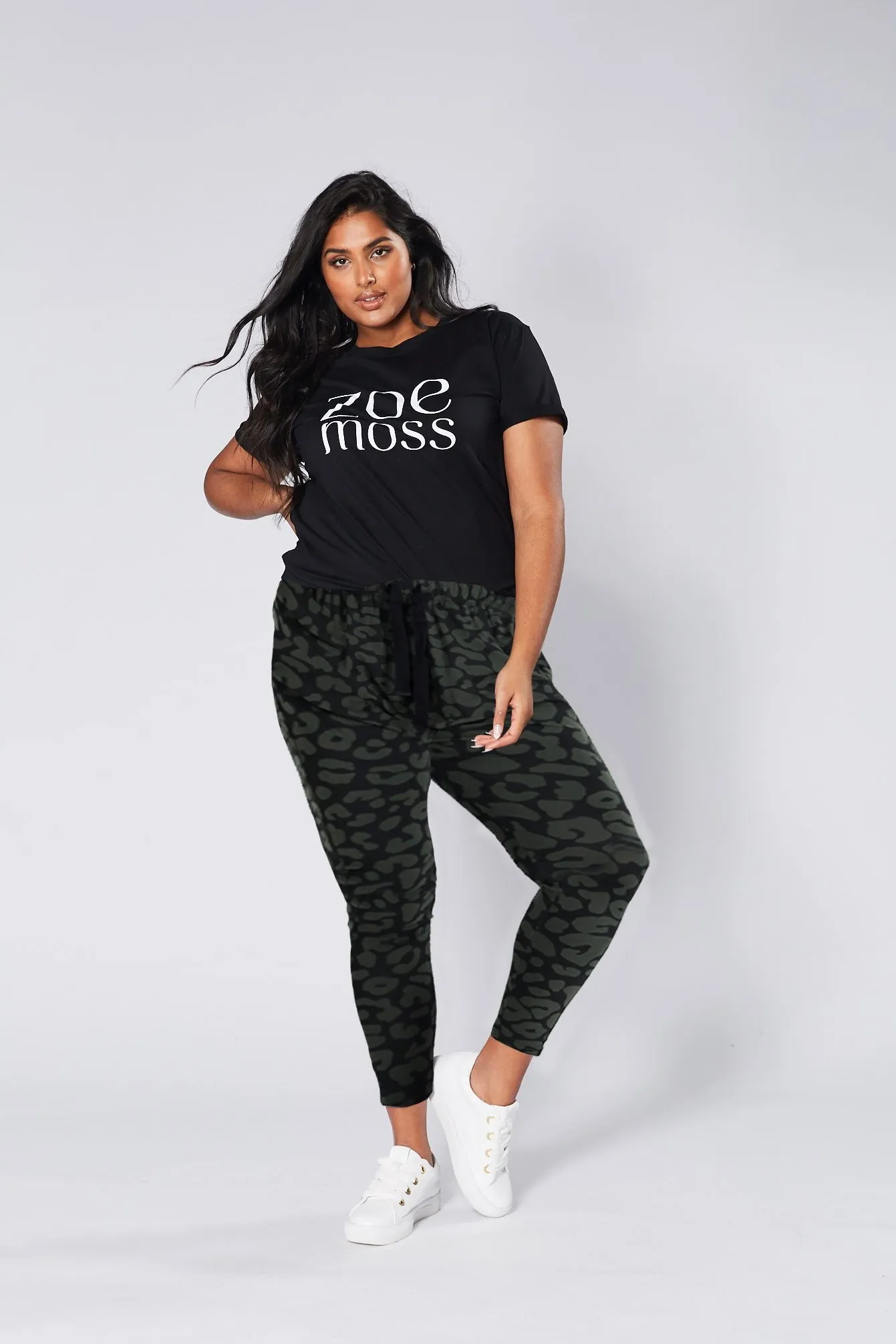 Jordan Joggers - Black/Khaki Leopard