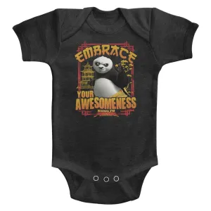 Kung Fu Panda Embrace Awesomeness Baby Heather Bodysuit