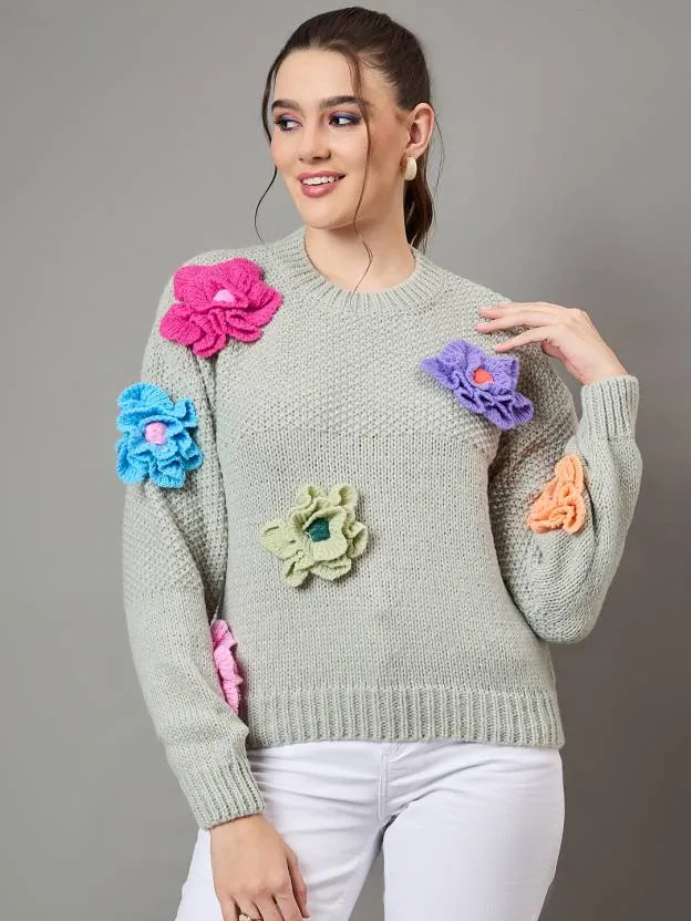 Light Green Full Sleeve Sweater