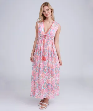 Light Pink Cotton Maxi Dress