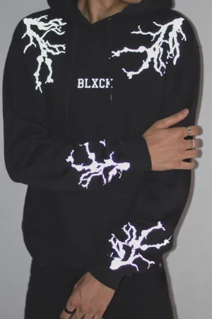 Lighting Reflective Black Hoodie