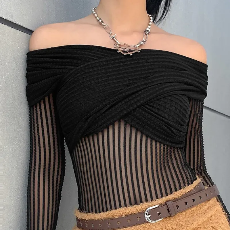 Long Sleeve Off Shoulder Bodysuit