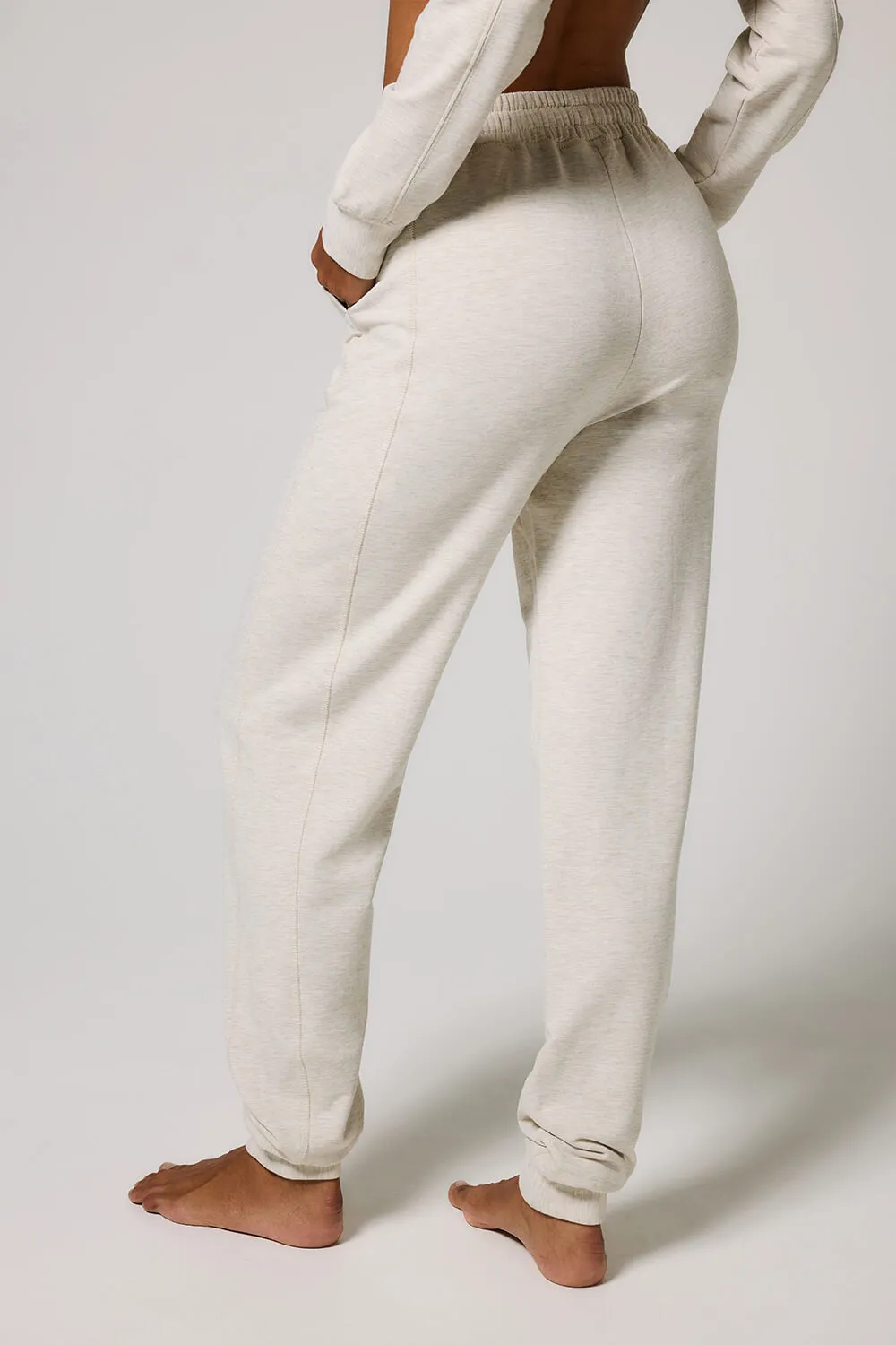 Luxe Lounge Jogger - Vanilla Marl
