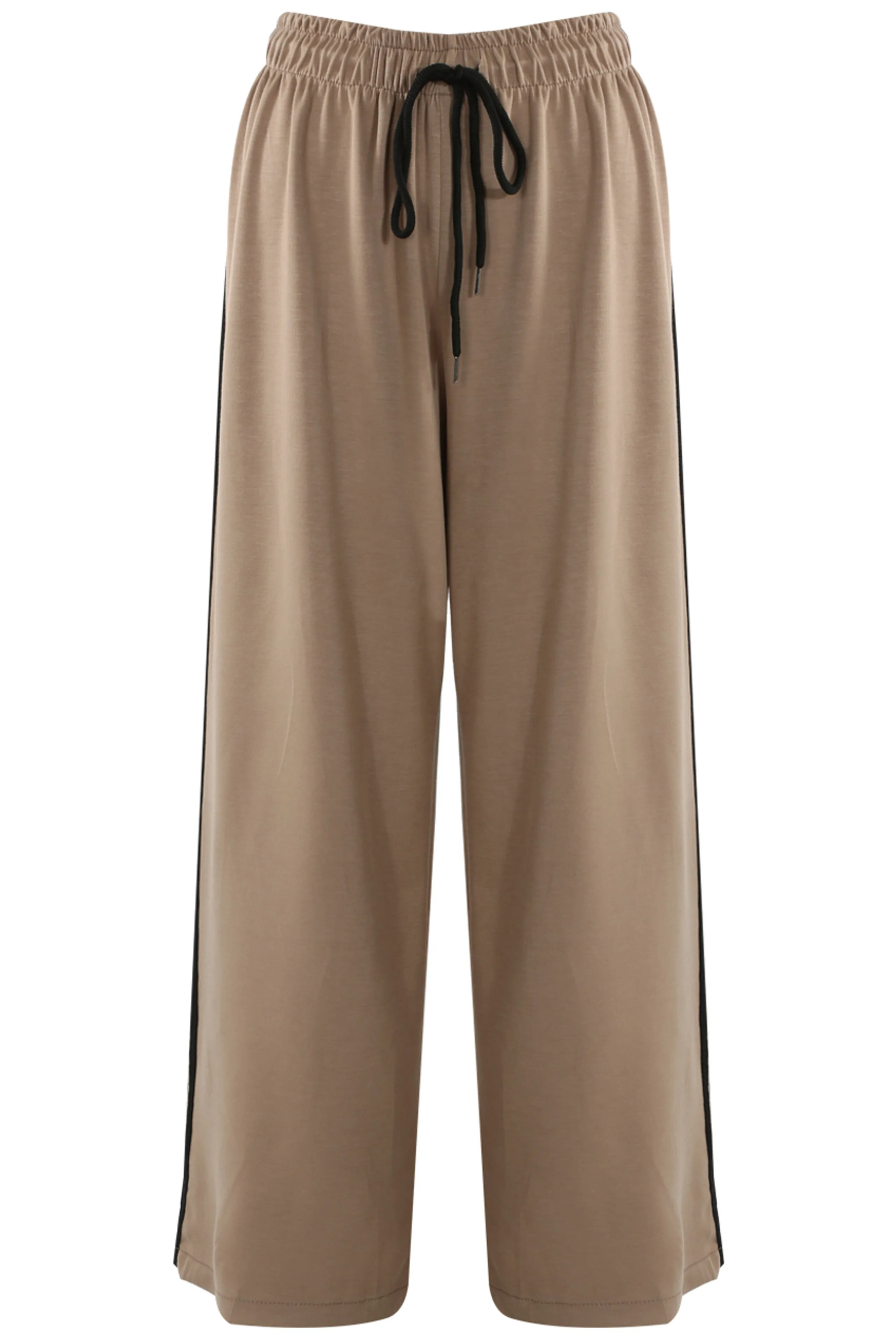 Lynda Sports Wide Leg Trousers with Side Stripe | COLOURS TO CHOOSE