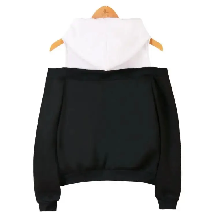 Mariana - Strapless Shoulder Hooded Sweater