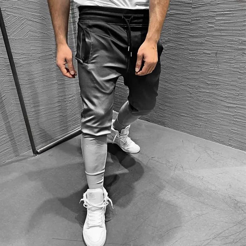 Men's Autumn Sweatpants With Gradient Print