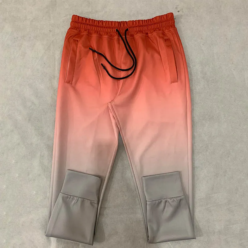 Men's Autumn Sweatpants With Gradient Print