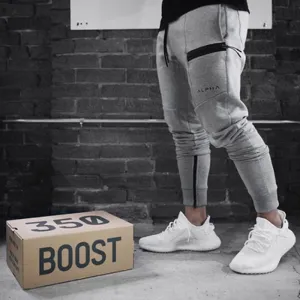 Men's Casual Cotton Sweatpants With Elastic Waist