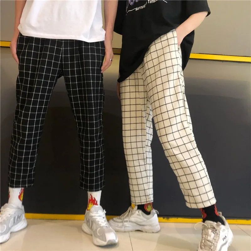 Men's Casual Polyester Loose High-Waist Joggers