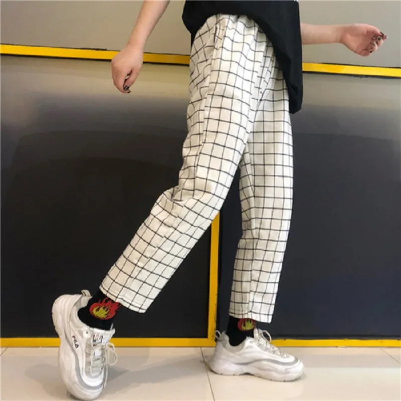 Men's Casual Polyester Loose High-Waist Joggers