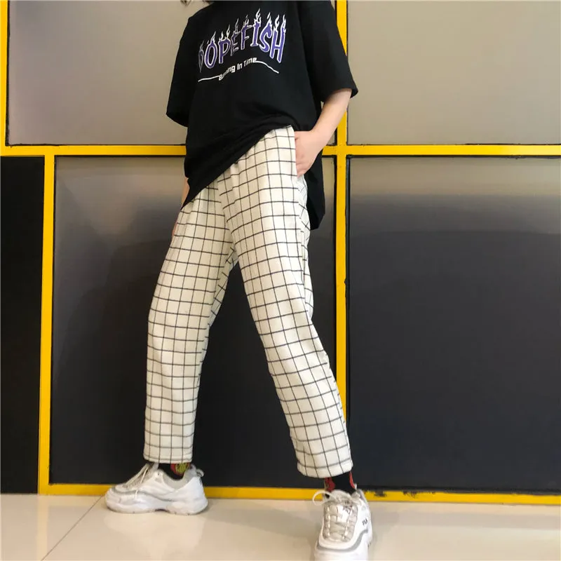 Men's Casual Polyester Loose High-Waist Joggers