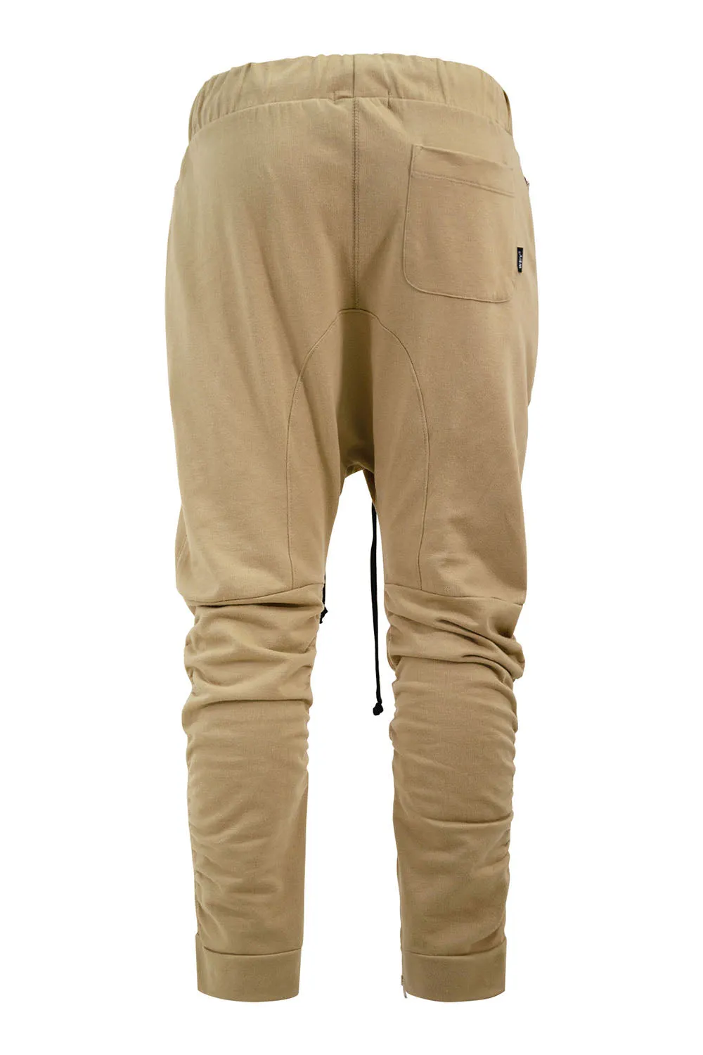 Men's Essential Solid Scrunched Drop Crotch Sweat Joggers