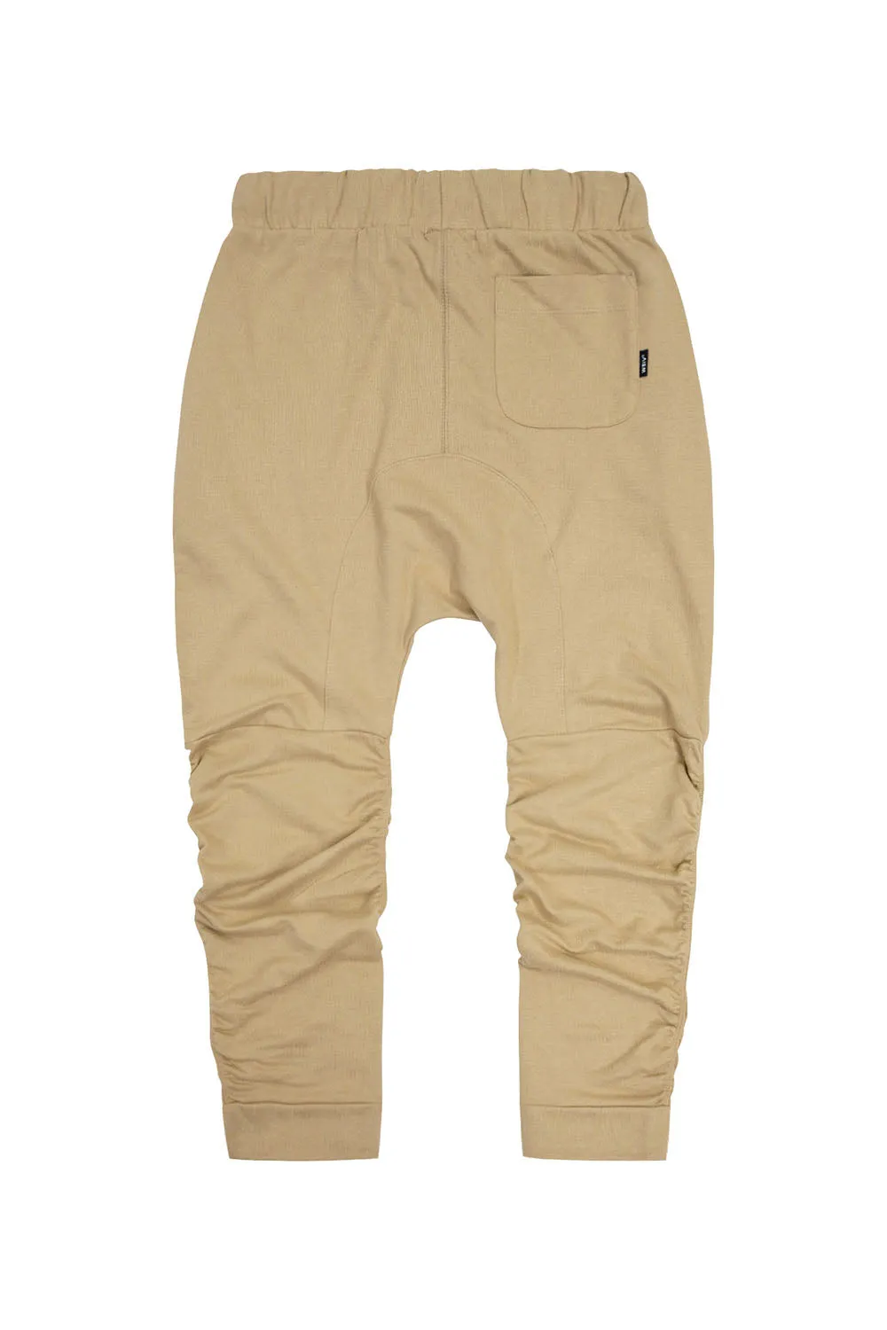 Men's Essential Solid Scrunched Drop Crotch Sweat Joggers