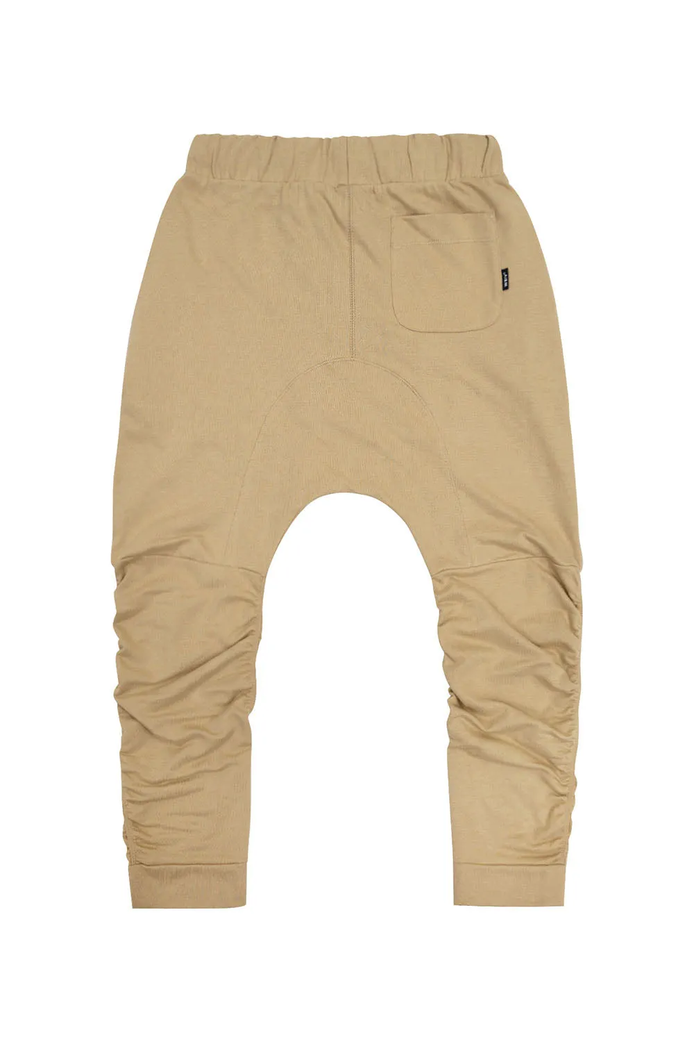 Men's Essential Solid Scrunched Drop Crotch Sweat Joggers