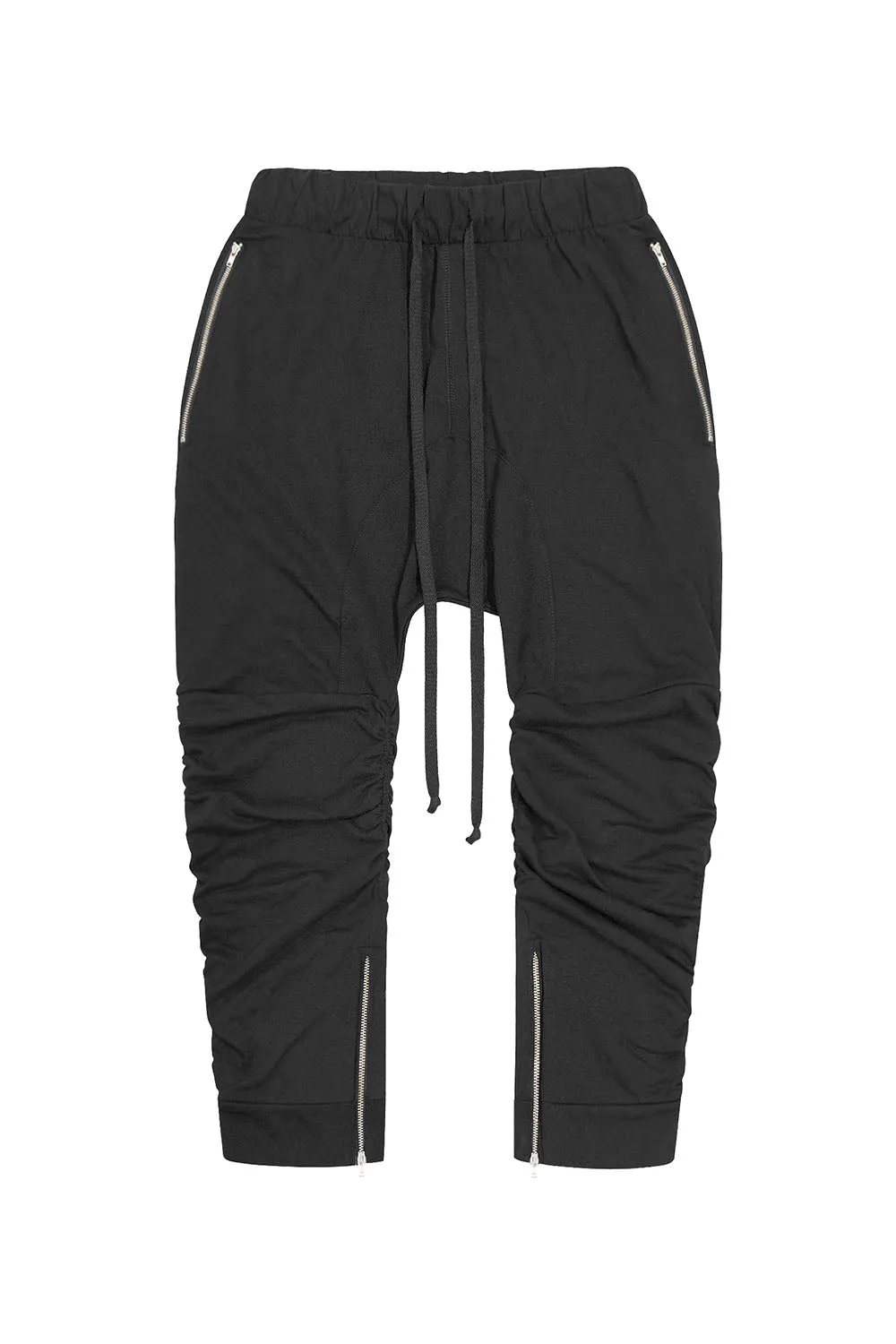 Men's Essential Solid Scrunched Drop Crotch Sweat Joggers