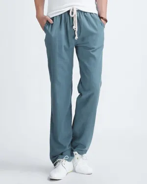 Men's Linen Casual Jogging Trousers